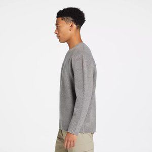 VRST Men's Relaxed Fit Cozy Sweater, Silver Shadow